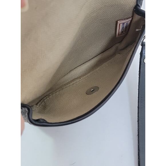 DOONEY & BOURKE Vintage Black Canvas Leather Wristlet Wallet‎ Pouch DB Signature - Picture 8 of 15